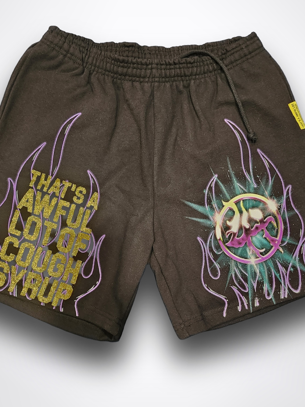 Lost Hills x That’s A Awful Lot Of Cough Syrup ALOCS Sweat Shorts - Size Medium